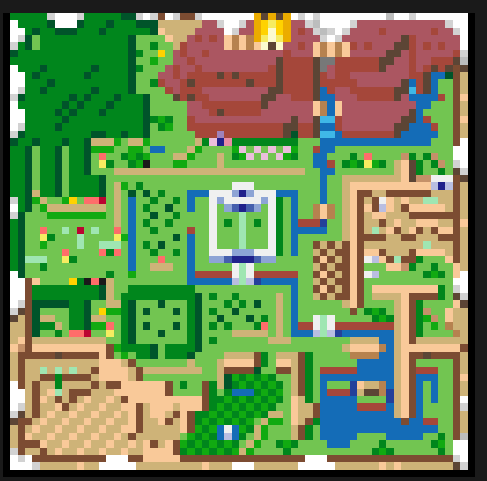 Zelda A Link to the Past - Carte