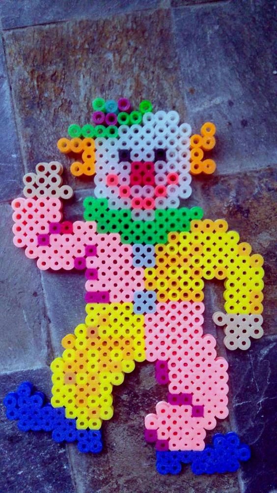 Modèle Clown Perles à Repasser