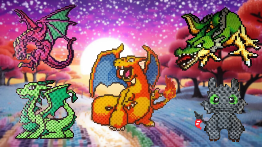 Dragon Perles à Repasser - Collection de modèles