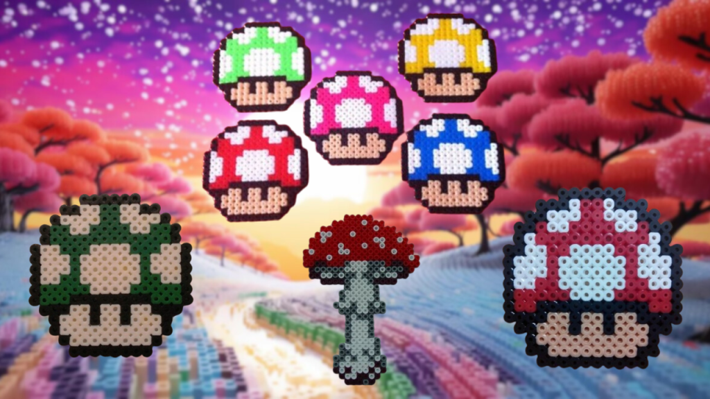 Champignon Perles à Repasser