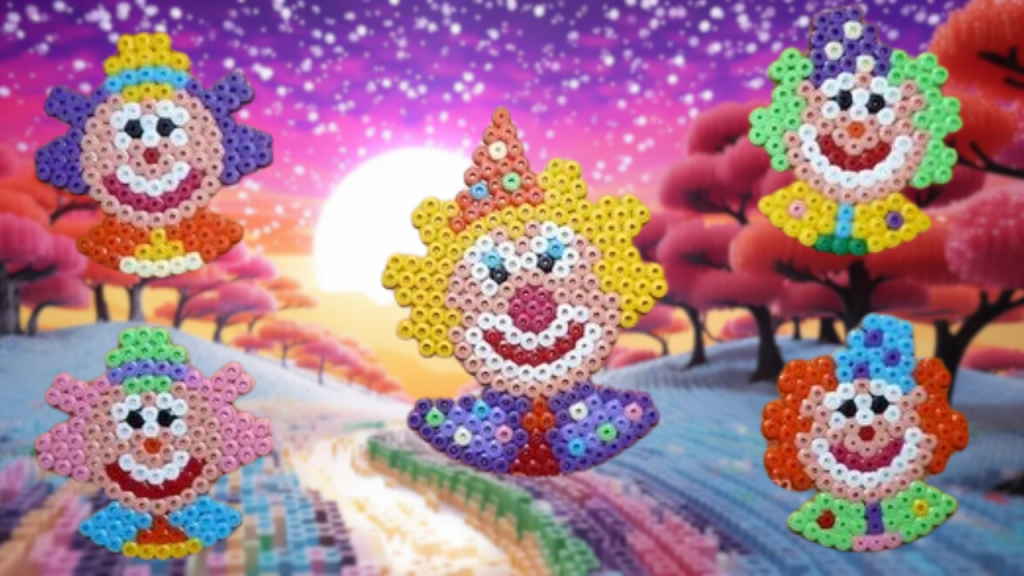 Clown Perles à Repasser - Modèles et Tutoriels