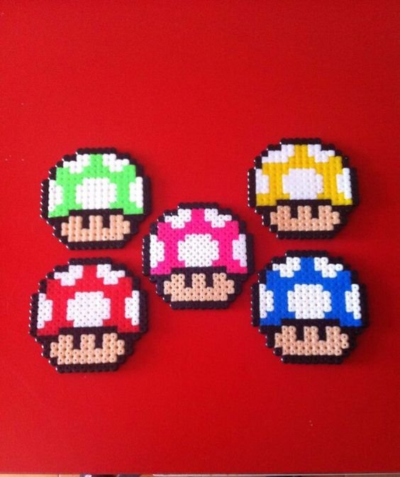 Champignon Perles à Repasser