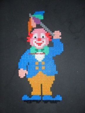 Modèle Clown Perles à Repasser