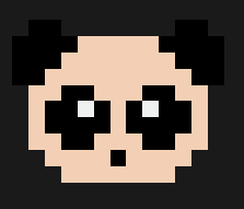 Pandabjörn ansikte