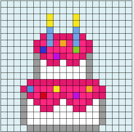 Födelsedagstårta med dubbla våningar
