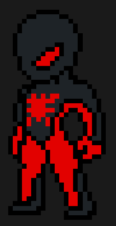 Spindelmannen i svart kostym