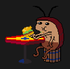 SvampBob Fyrkant – Kackerlacka äter