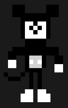 Klassisk Musse Pigg i svartvitt