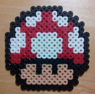 Champignon Super Mario Bros Perles à Repasser