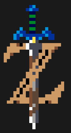 Master Sword med Z för Zelda