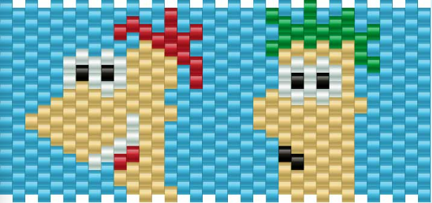 Perles à repasser Phinéas et Ferb