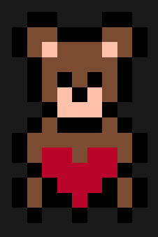 Nallebjörn med hjärta