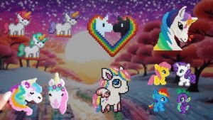 Licorne en perles à repasser