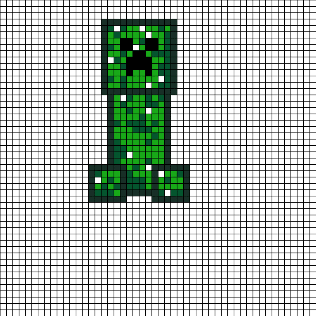 Perles à repasser Creeper - Corps Complet