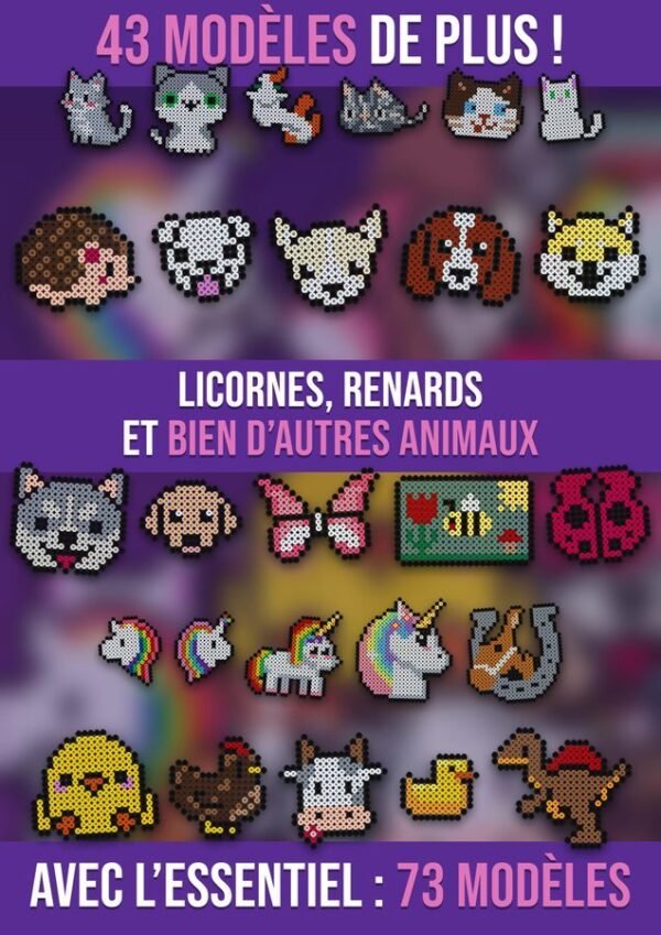 Modèles animaux perles à repasser – Standard