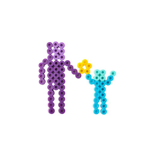 Famille qui crée ensemble