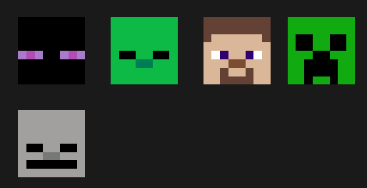Perles à repasser Têtes Minecraft