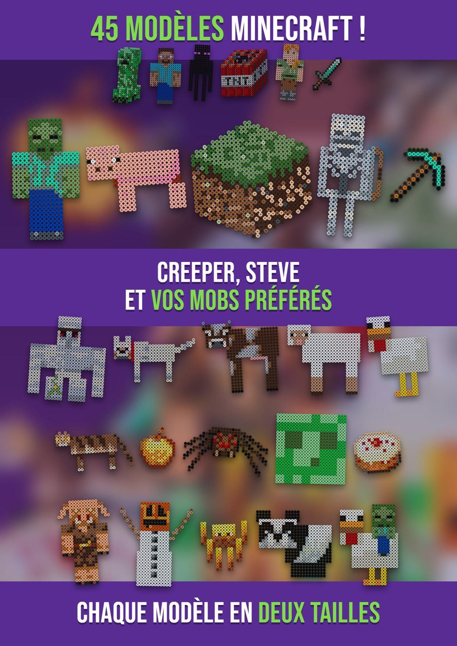 Modèles Minecraft perles à repasser – Essentiel