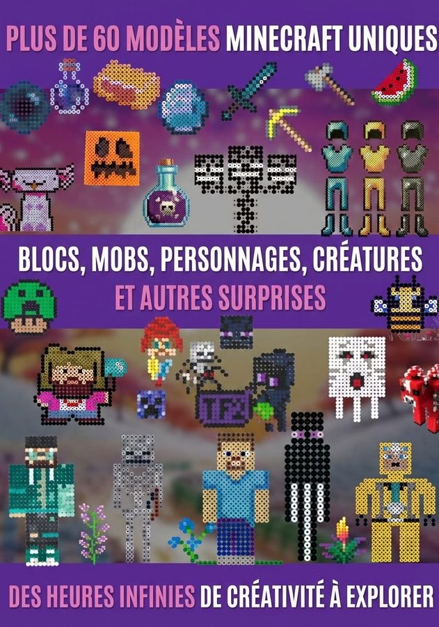 Modèles Minecraft en Perles à Repasser