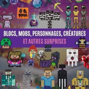 Modèles Minecraft en perles à repasser - Steve, Creeper, TNT