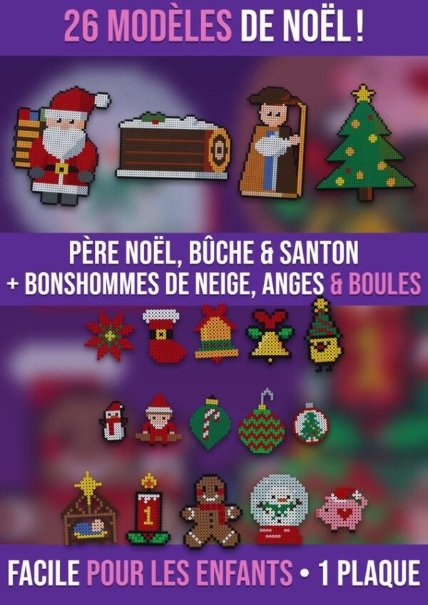 Modèles de Noël en perles à repasser Essentiel