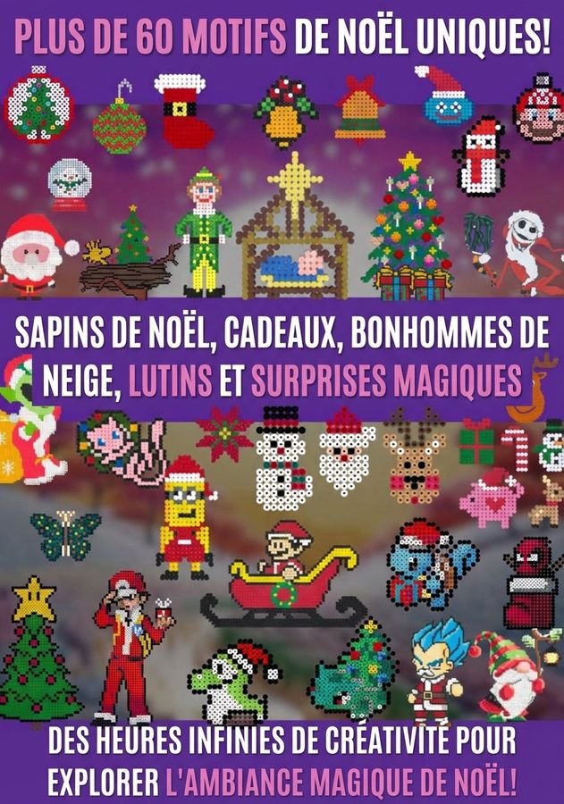 Modèles Noël en perles à repasser
