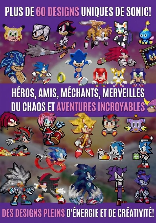 Modèles Sonic en Perles à Repasser