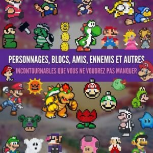 Modèles Super Mario en perles à repasser - Mario, Luigi, Champignon, Étoile